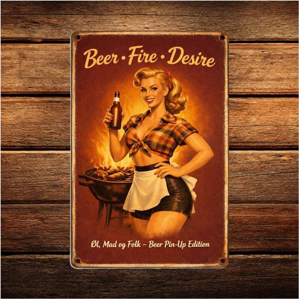 Beer Fire Desire pinup