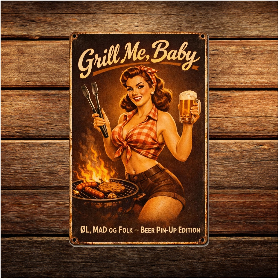 Grill me baby - pinup