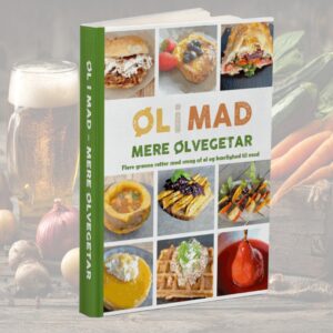 Kogebogen "Øl i Mad - Mere Ølvegetar" - Hardcover