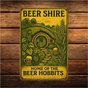 Beer Shire - Retro Metalskilt