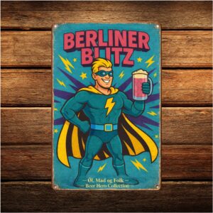 Berliner Blitz- Retro Metalskilt