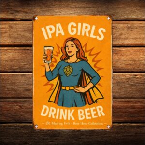 IPA Girls - Retro Metalskilt