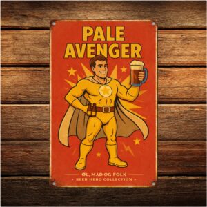 Pale Avenger - Retro Metalskilt