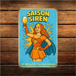 Saison Siren - Retro Metalskilt