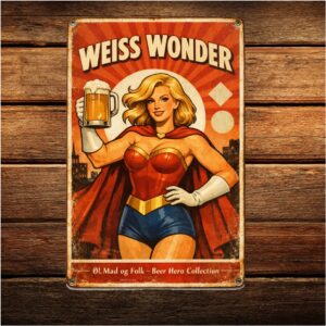 Weiss Wonder - Retro Metalskilt
